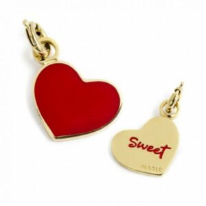 Charm cuore pvd oro