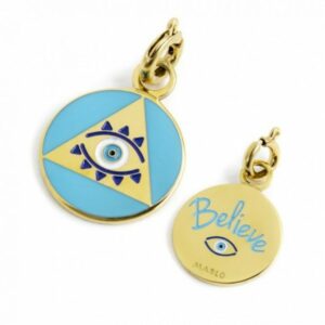 Charm occhio pvd oro