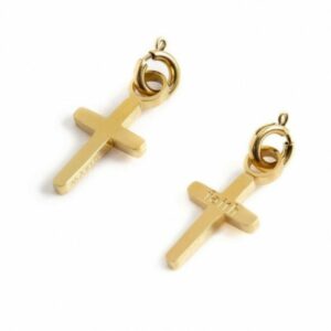 Charm oro pvd croce faith