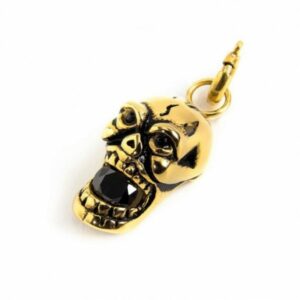 Charm oro pvd teschio